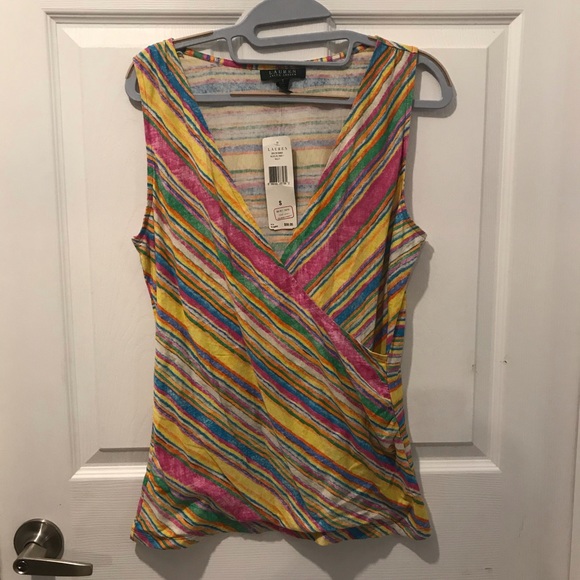 Ralph Lauren Tie Dye Wrap Tank - Picture 1 of 11